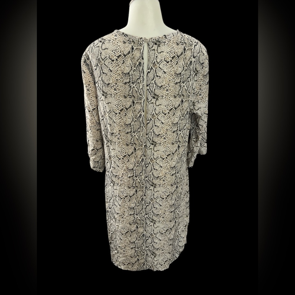 NWT Equipment femme Aubrey dress large L snake mini lightweight Animal Print - Picture 4 of 11